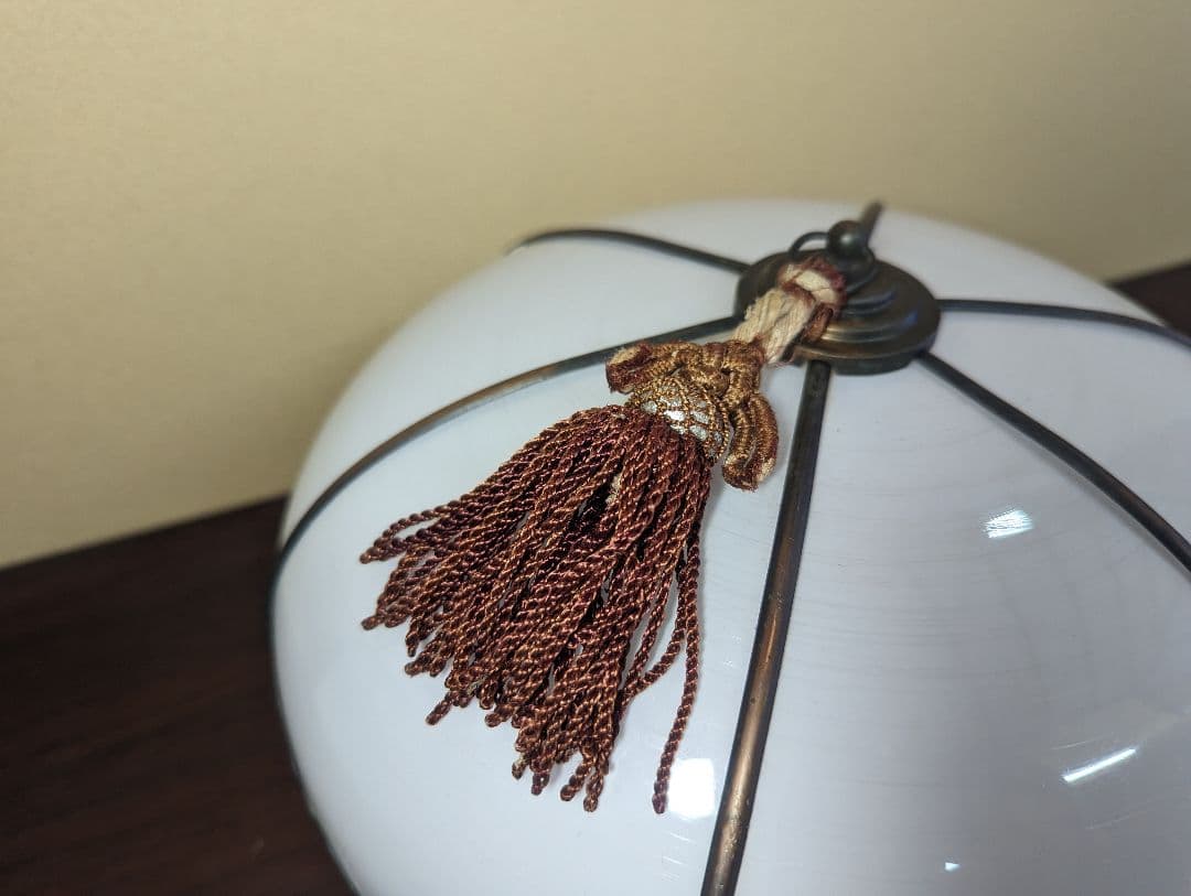 ペンダントライト 照明 昭和レトロ 大正ロマン 乳白色 当時物 アンティーク希少