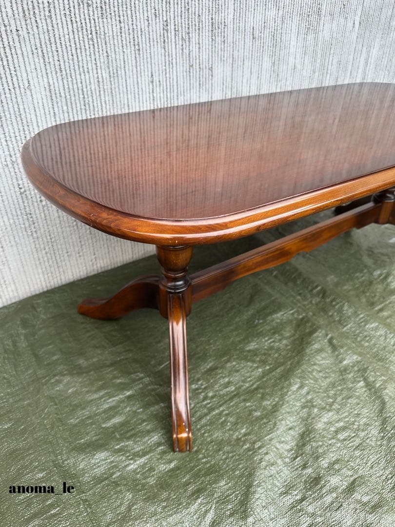 【センターテーブル】カリモク　コロニアル　昭和レトロヴィンテージ◎