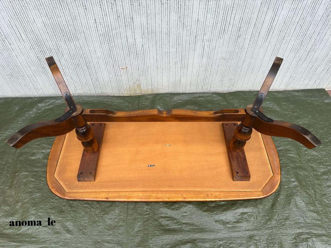 【センターテーブル】カリモク　コロニアル　昭和レトロヴィンテージ◎