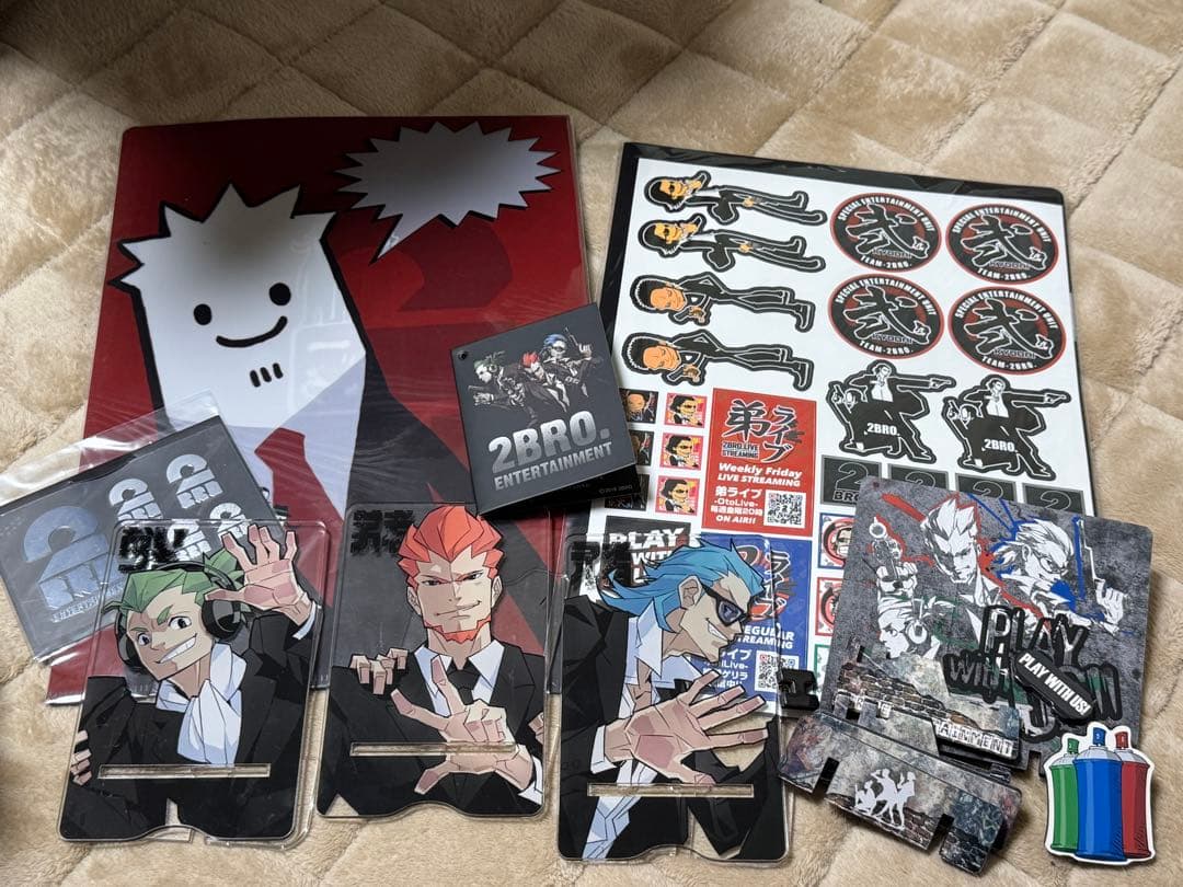 2bro. クリアファイル ステッカー スマホスタンド