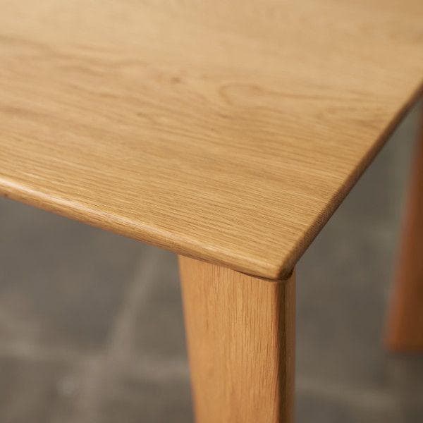 88814★オーク 無垢材 ダイニングテーブル W1400xD850