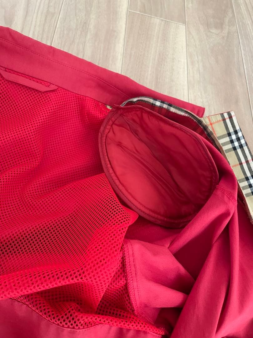 貴重✨ バーバリーズ　ジャンバー　ノバチェック　ジャケット　スイングトップ 赤