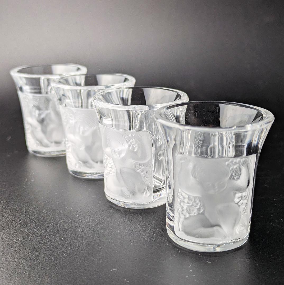 生命の芸術★ラリック アンファン ショットグラス 4個セット アールデコフランス