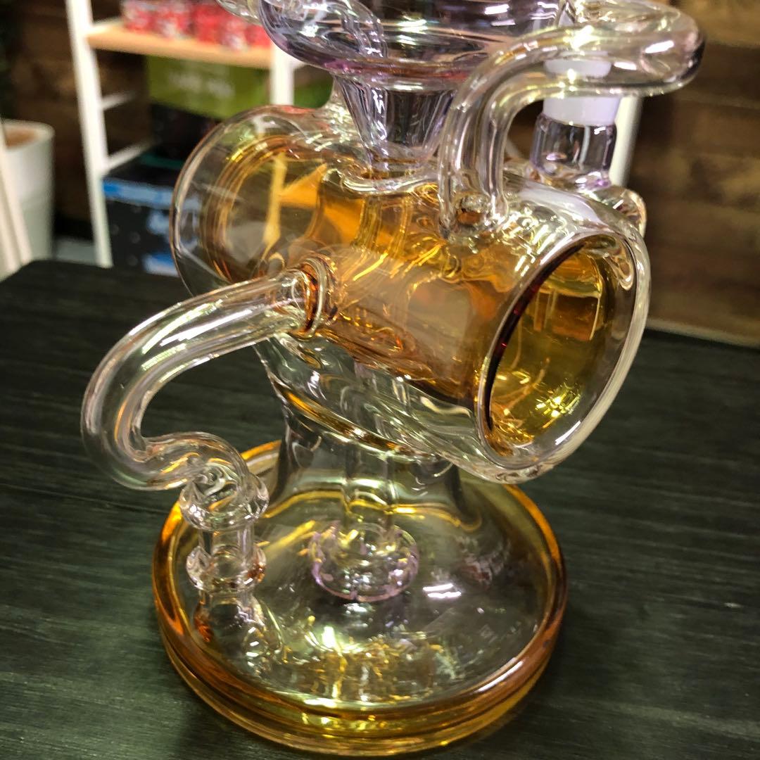 ☆送料無料☆ 高性能 リサイクラー ガラスボング 高さ約26cm 水パイプ