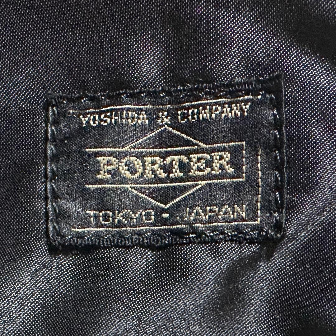 美品✨ 2way　2層　A4◎　大容量　タンカー　ポーター　ショルダーバッグ　黒