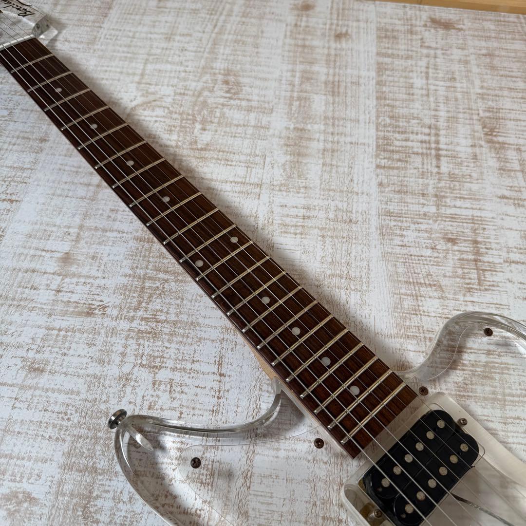 Barclay クリスタルギター　透明　レア　スケルトン　ケース付き