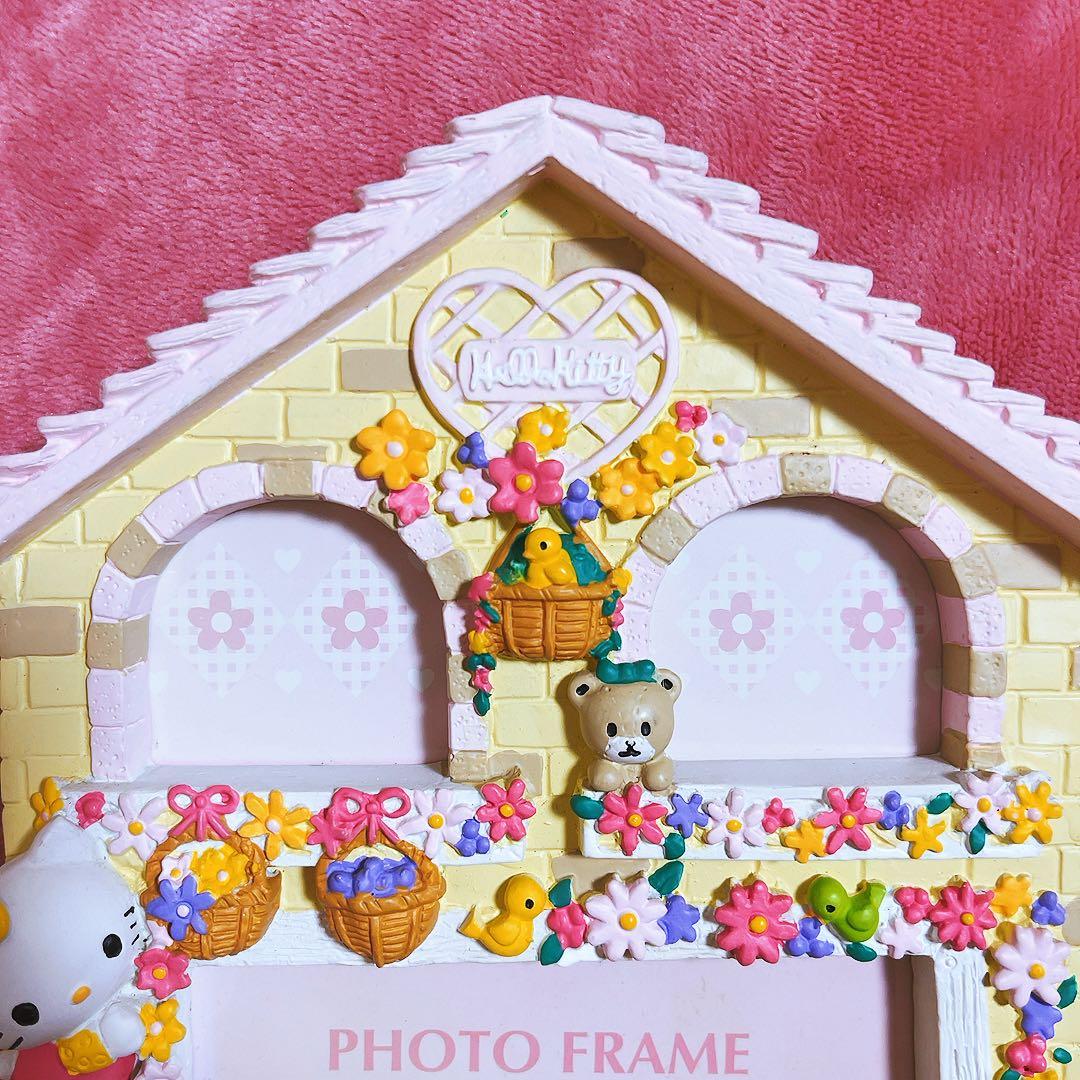 希少レア　ハローキティ　ミミィ　動物　ガーデン　フォトフレーム　レトロ　サンリオ