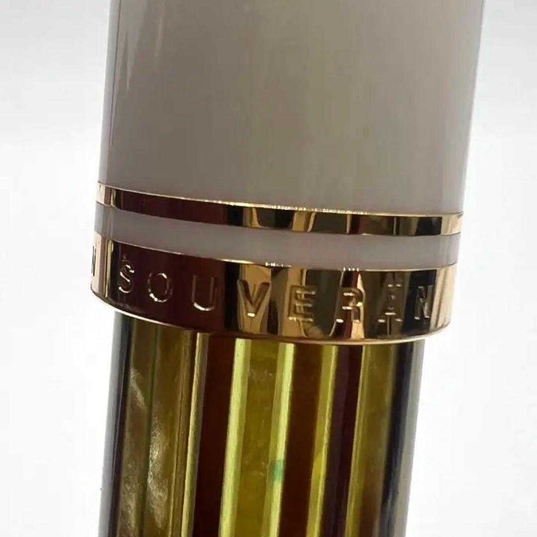 PELIKAN ペリカン 万年筆 スーベレーン ホワイトトータス ストライプ