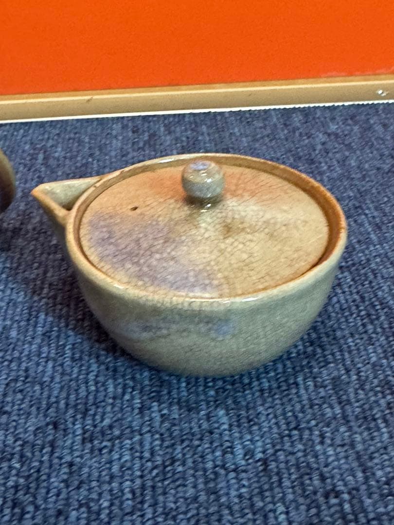 1582 萩焼　宝瓶1客　湯呑3客