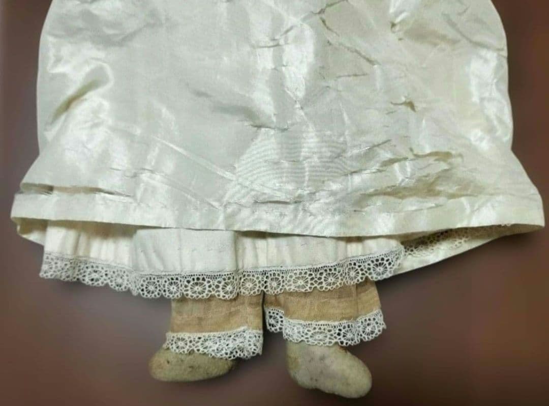 襤褸×アンティーク×40cm　チャイナヘッドドール　コレクター向け　金髪　人形