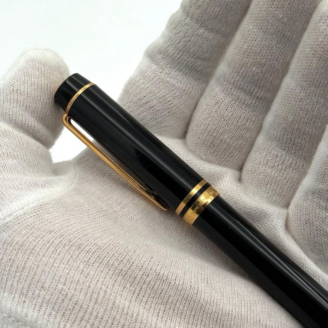 Waterman Ideal 万年筆 黒　ペン先18金　ブックカバー付き