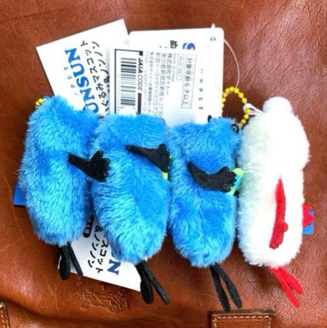 パペットスンスン　ぬいぐるみマスコット　スンスン＆ノンノン　全4種コンプリート