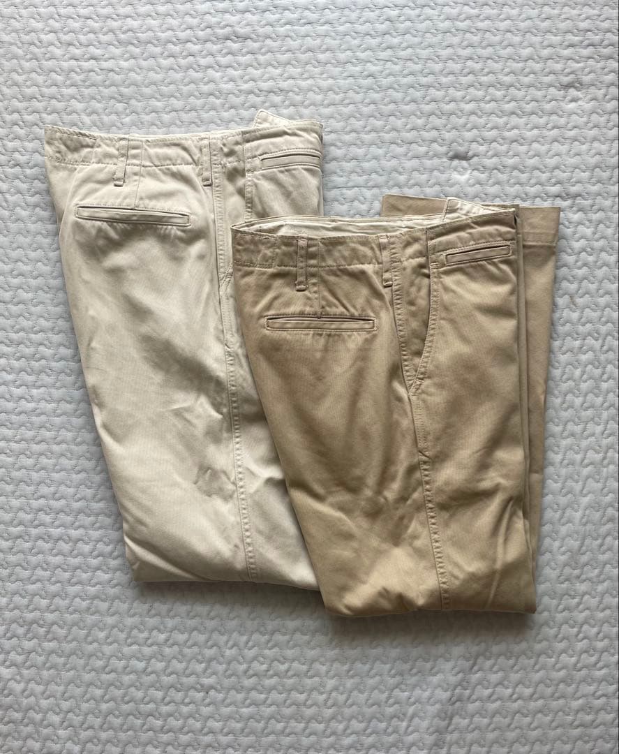 【２本】TOYS McCOY V.HILTSトラウザーズ カーキとアイボリー30