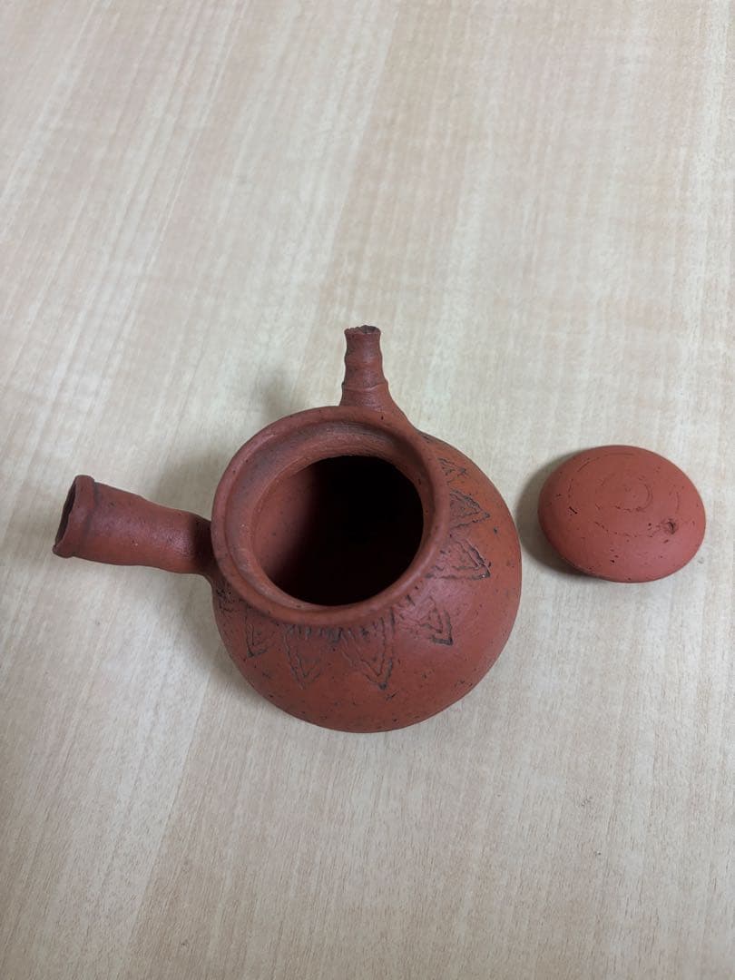アンティーク　常滑焼　朱泥　不識庵　陶器急須