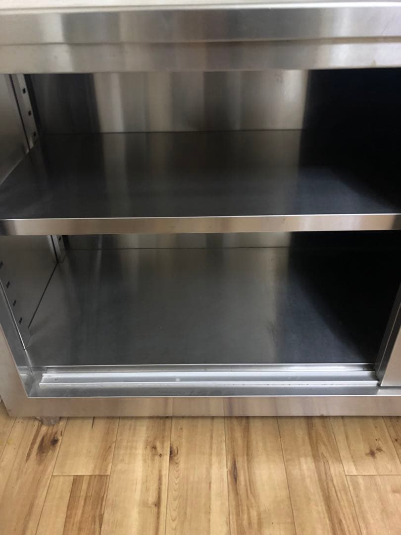 タニコーステンレス製収納キャビネット 2段