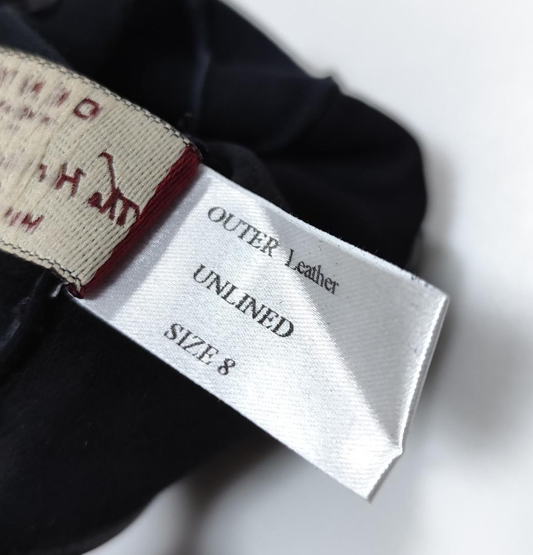 64新品 DENTS 英国製スマホ対応ヘアシープグローブ 裏地なし デンツメンズ