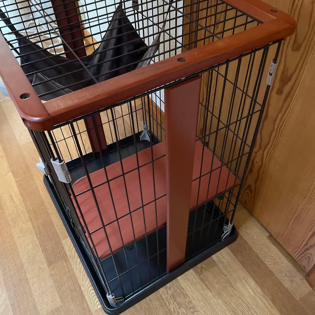 ボンビアルコン キャットゲージ　２段　ハンモック　爪研ぎ　ウッド