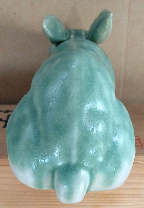 【本物保証】藤平伸 干支寿兎 共箱 京都私立大名誉教授 美品 陶製兎置物