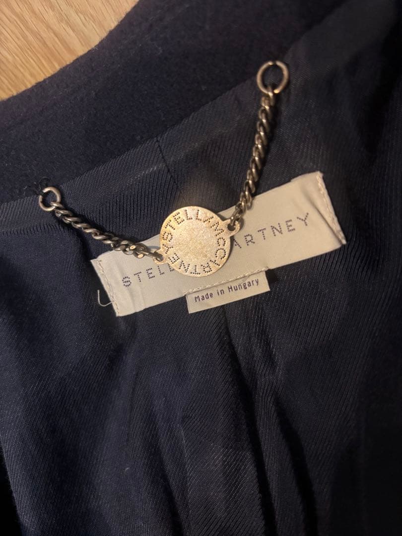 ステラマッカートニー　ネイビー チェスターコート