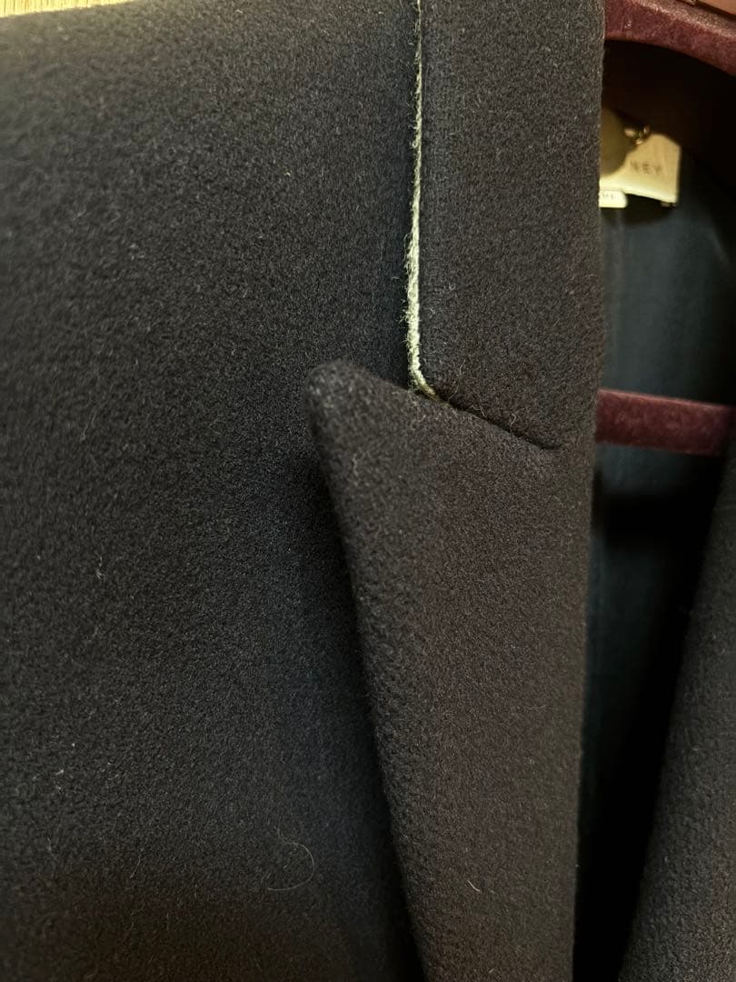 ステラマッカートニー　ネイビー チェスターコート