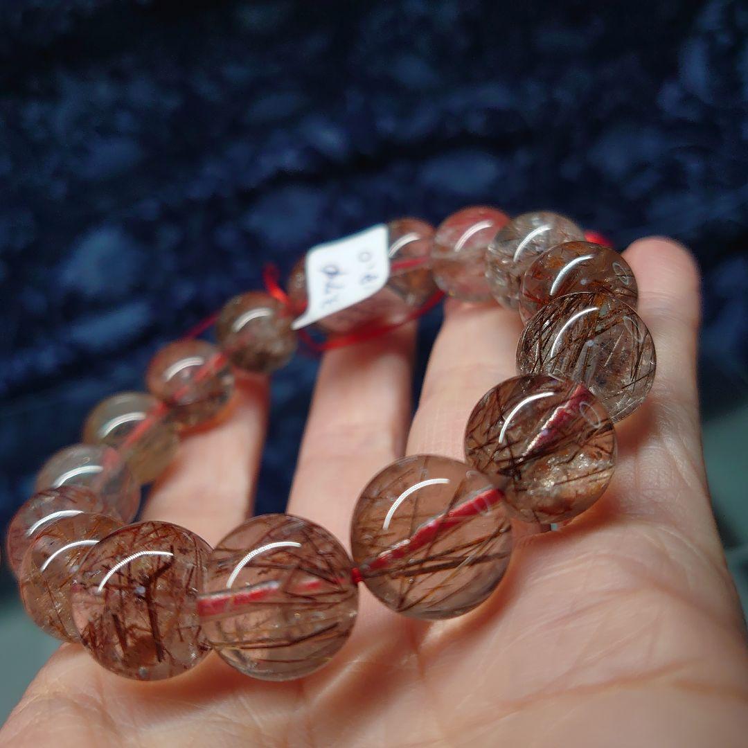 【mico様オーダー】モスアゲートブレス&レッドルチルブレス