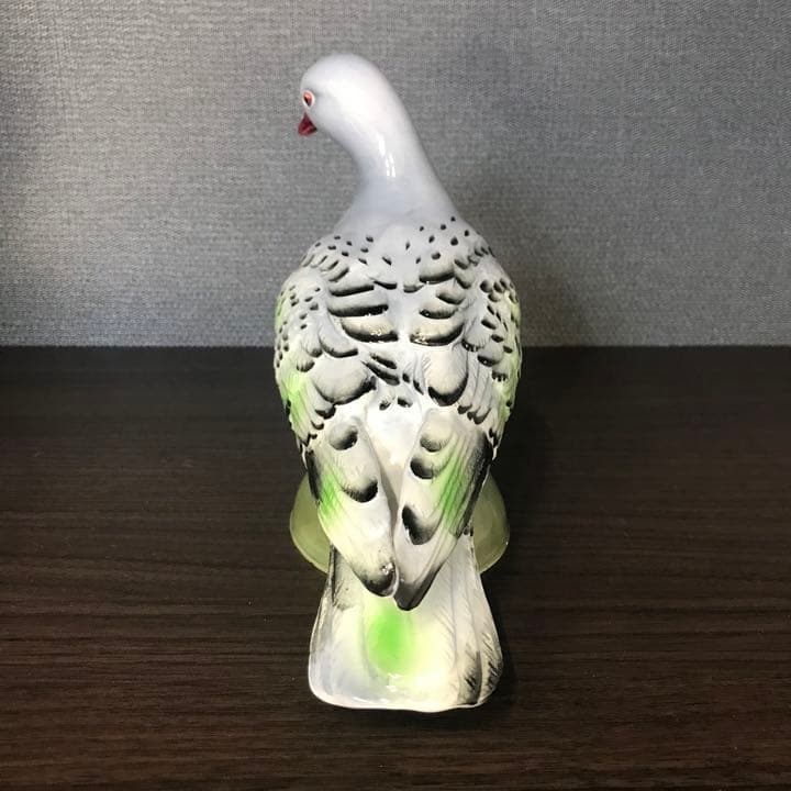 鳩陶器置物(ペア)ヴィンテージ