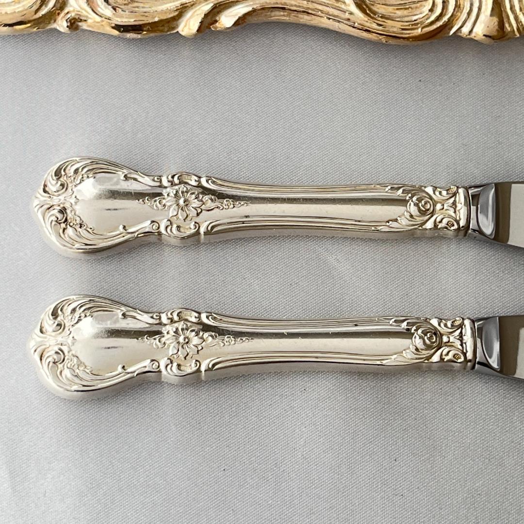 【TOWLE】 バターナイフ 2本【純銀ハンドル】　 OLD MASTER