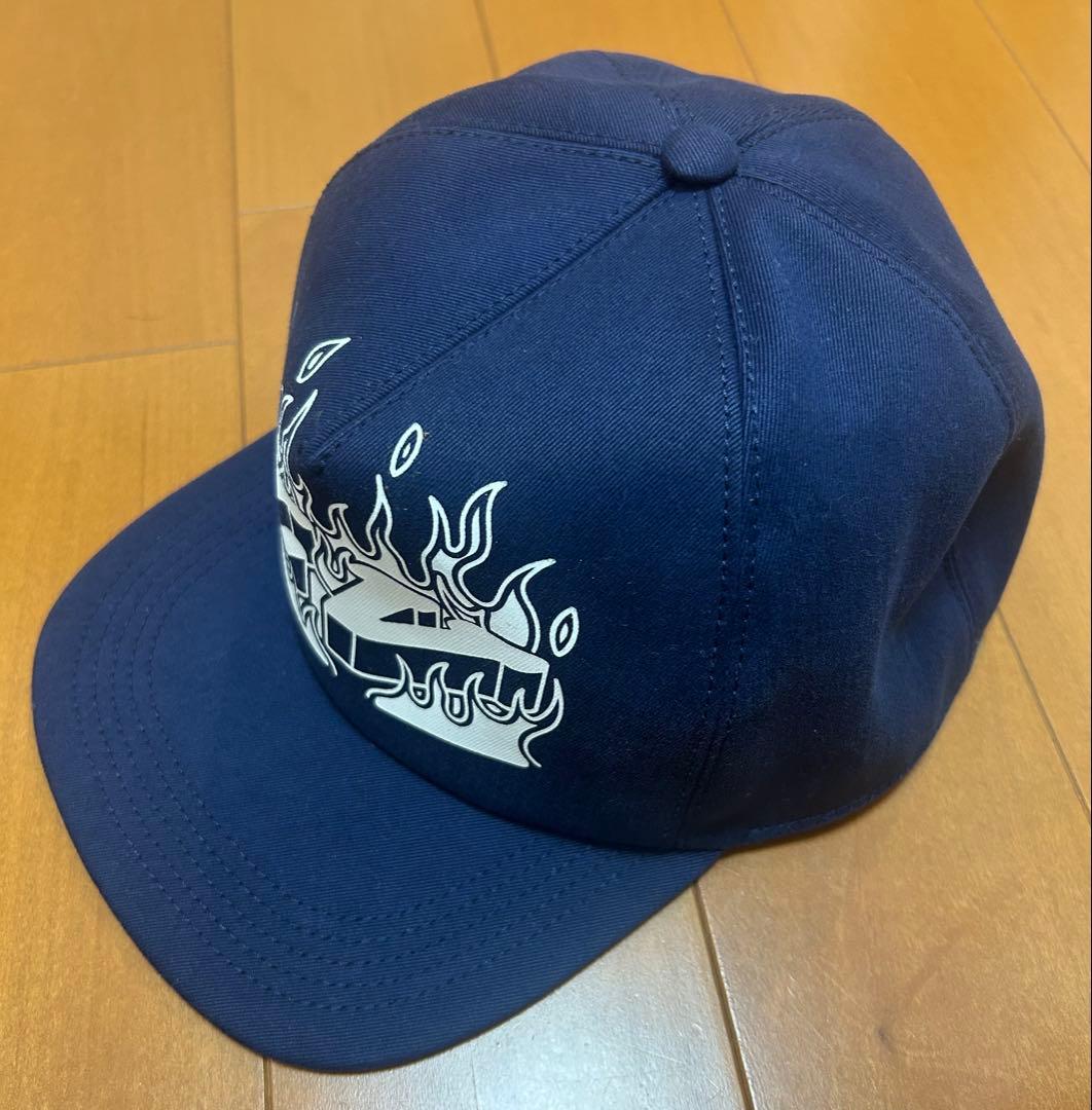 LOUIS VUITTON キャップ 60 ネイビー フレイム 炎 正規品