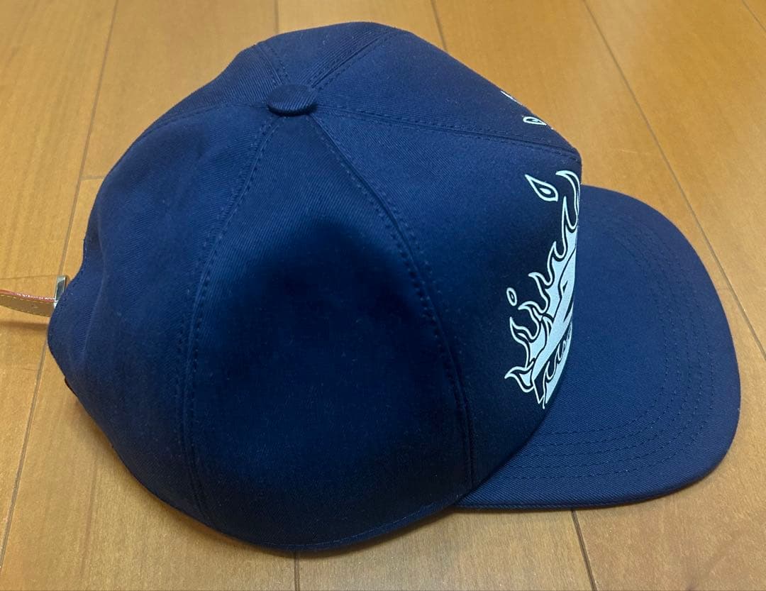 LOUIS VUITTON キャップ 60 ネイビー フレイム 炎 正規品