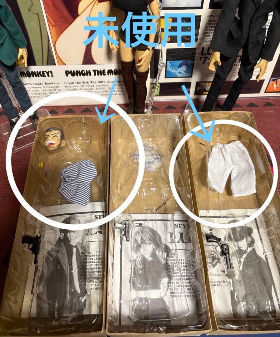 ★ルパン3世★次元大介★峰不二子★フィギュア・5★LPレコード・3★ワンダ・3★