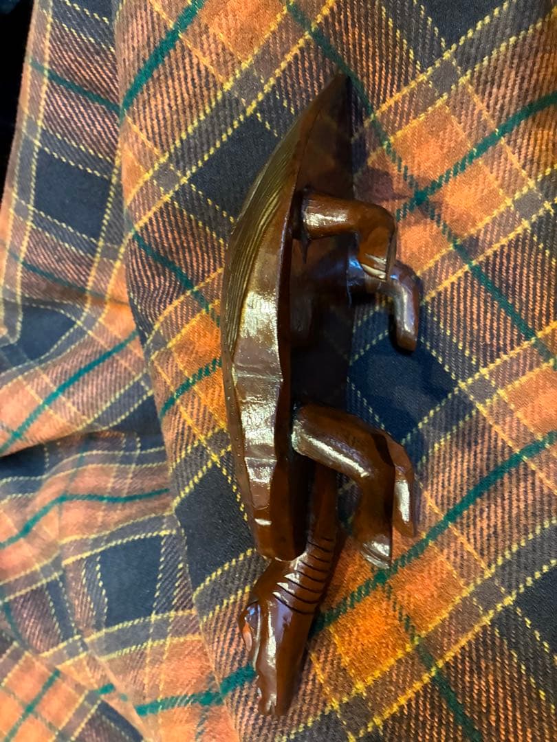 漆器　明治時代　亀　3匹　木製　縁起物　長寿　置物　木彫　かめ