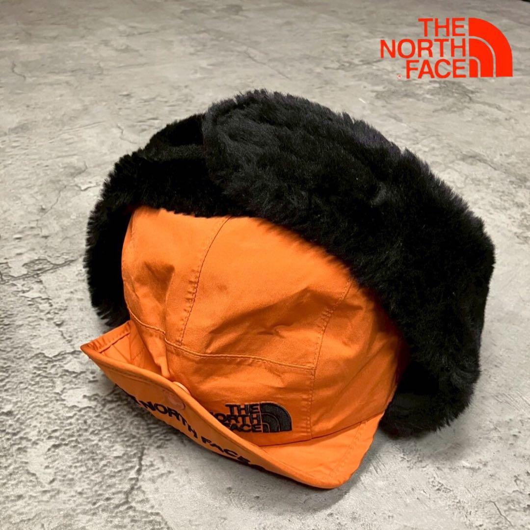 ノースフェイス/キャップ/パイロットキャップ/ファー付き/耳当て付き帽子/防寒
