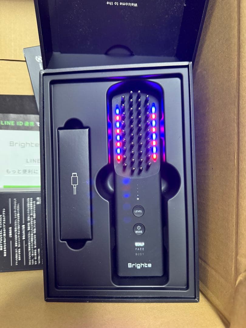 Brighte ELEKI BRUSH+美顔器 LEDライト付き