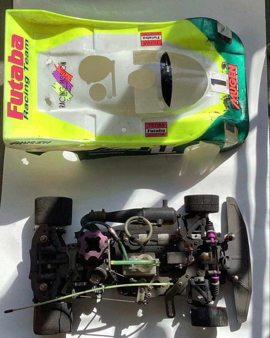 MUGEN K2Xアバンス無限精機1/10GPレーシング　メカ・エンジン搭載機