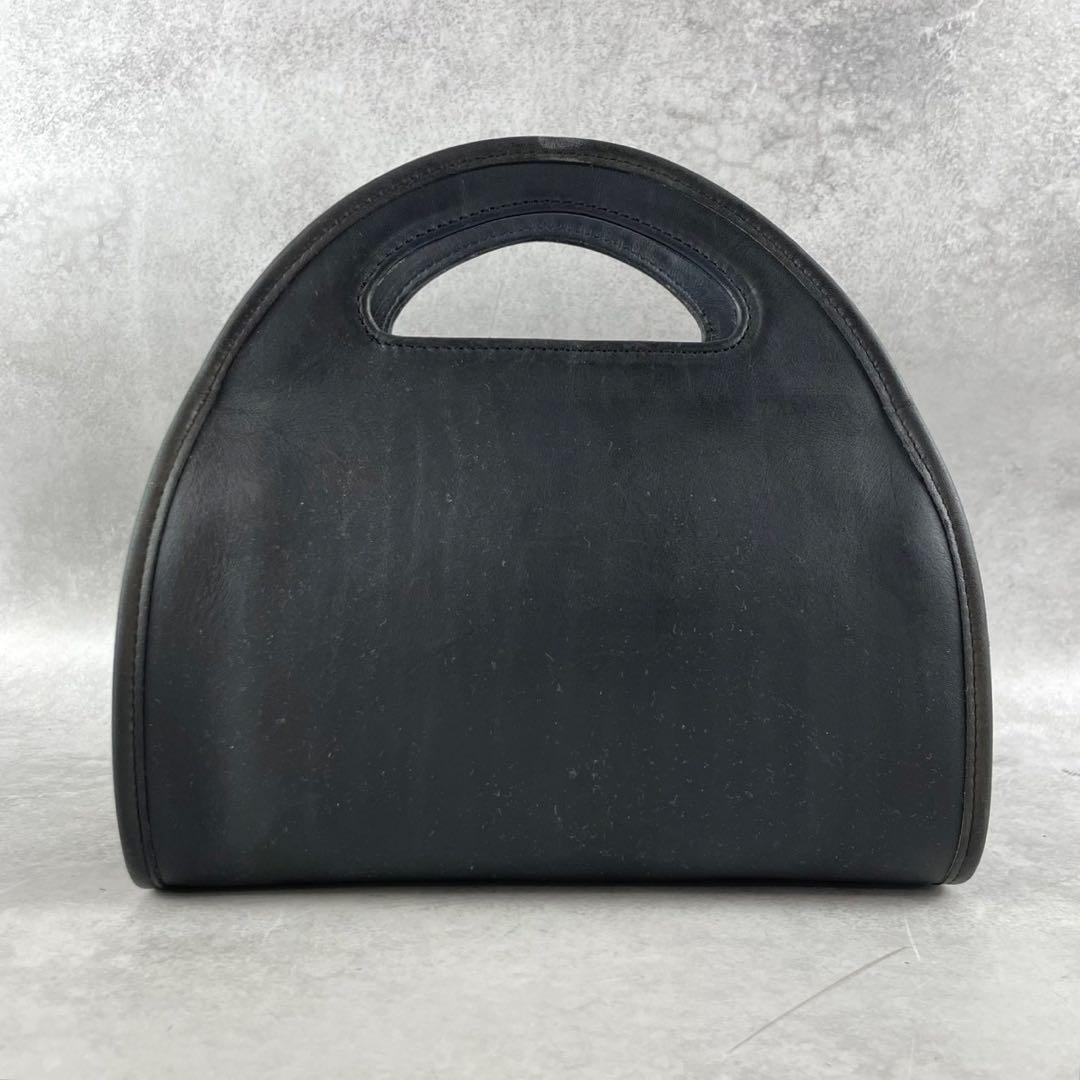 ✨美品✨オールドコーチ　ショルダーバッグ　2way ハーフムーン　レザー　黒