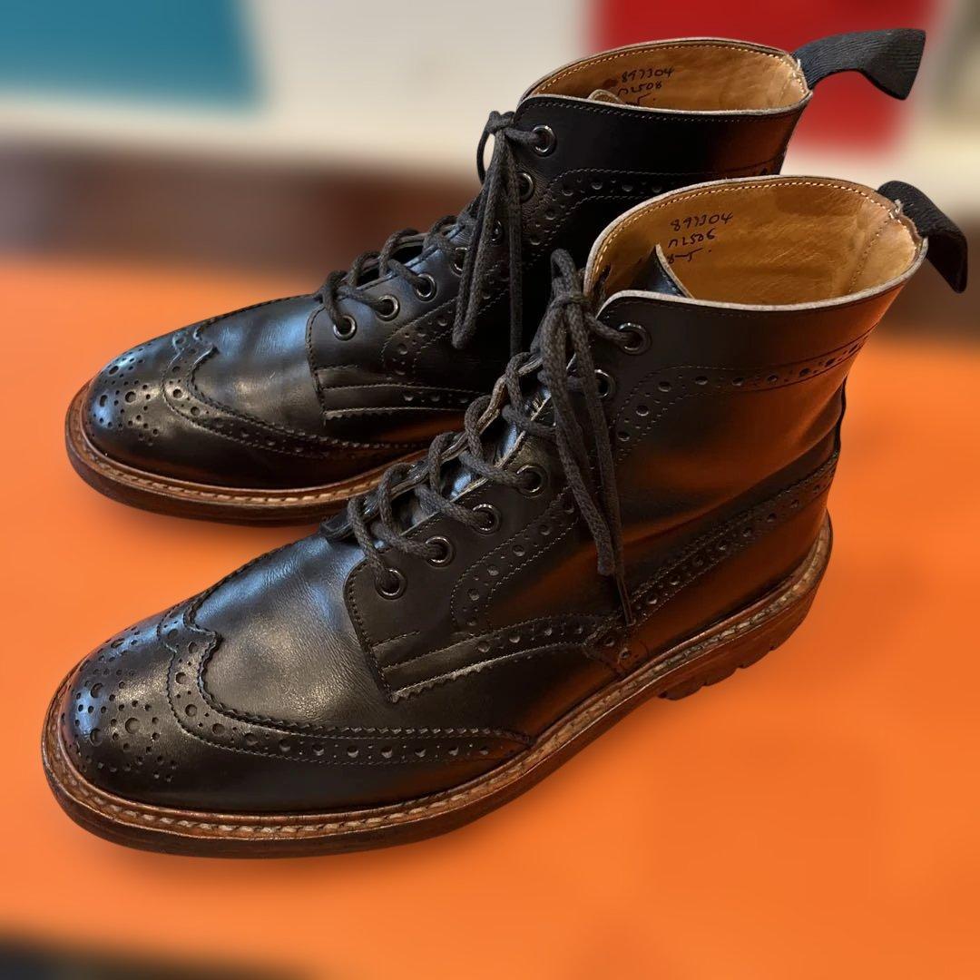Tricker's 2508 カントリーブーツ UK8.0 ブラック