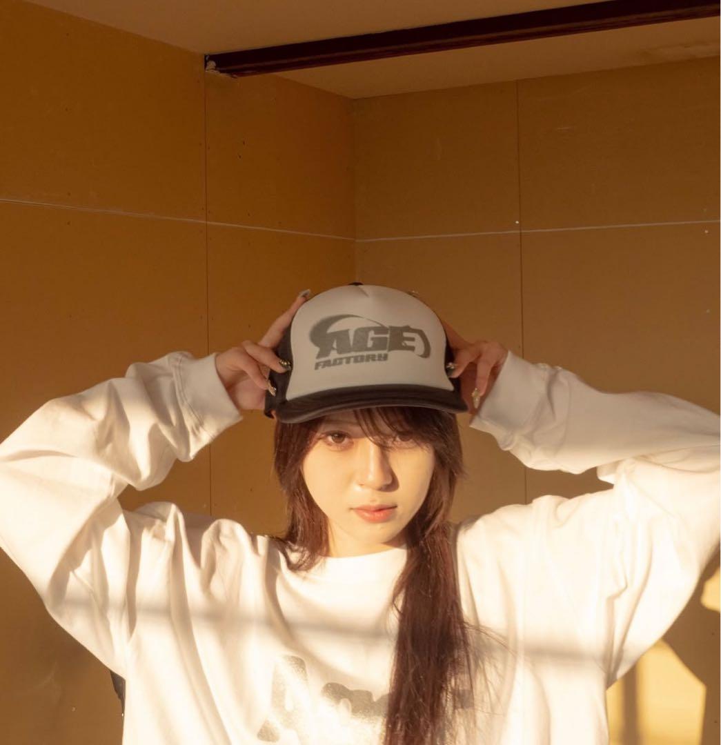 Age Factory メッシュキャップ 白