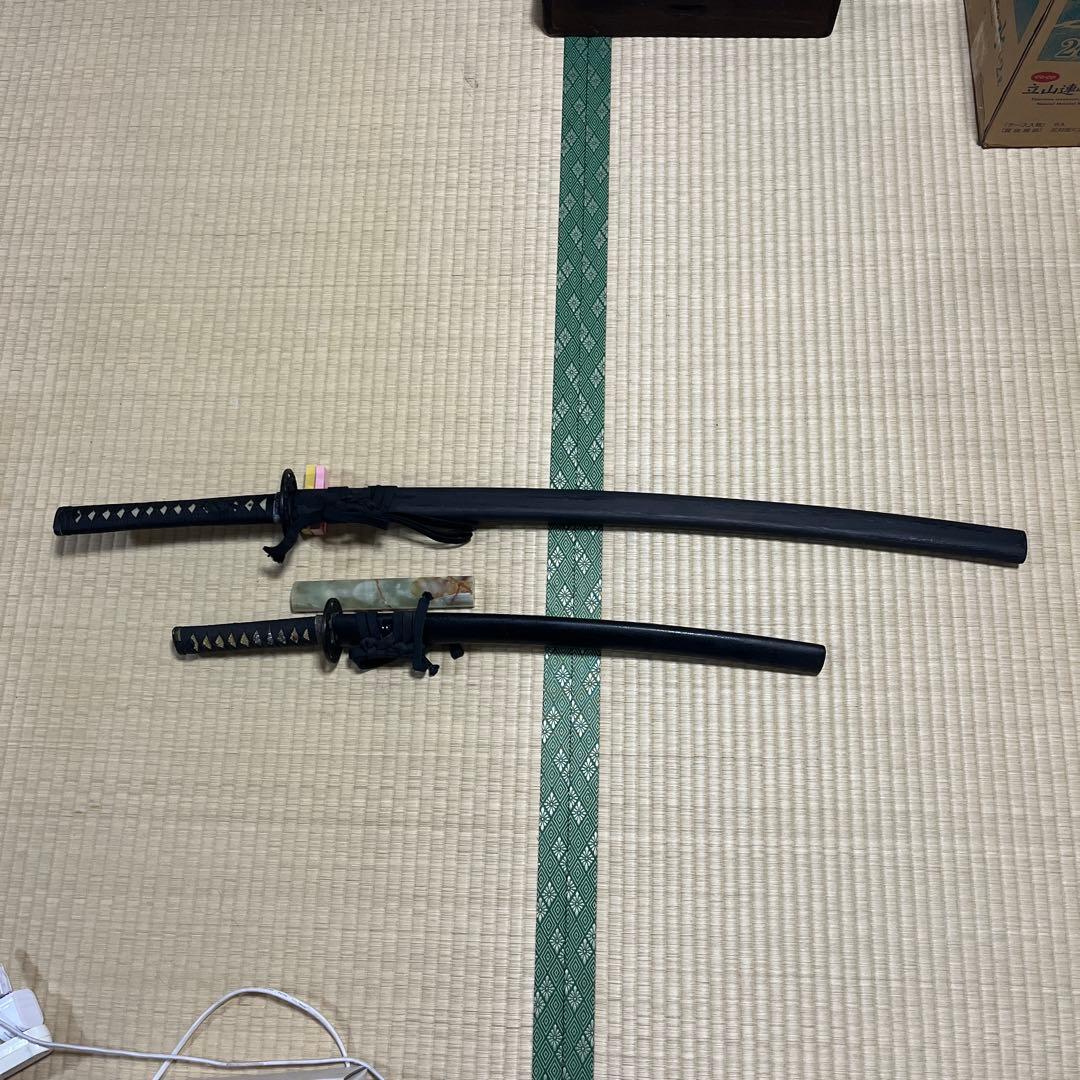 s194、模擬刀、日本刀 大刀と小刀のセット