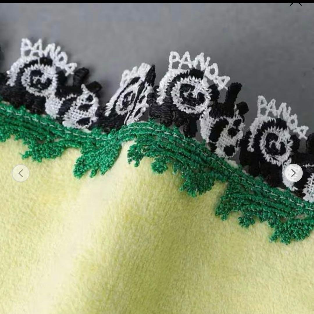 【新品　未開封　別注品】近沢レース　タオルハンカチ　パンダ　2色セット