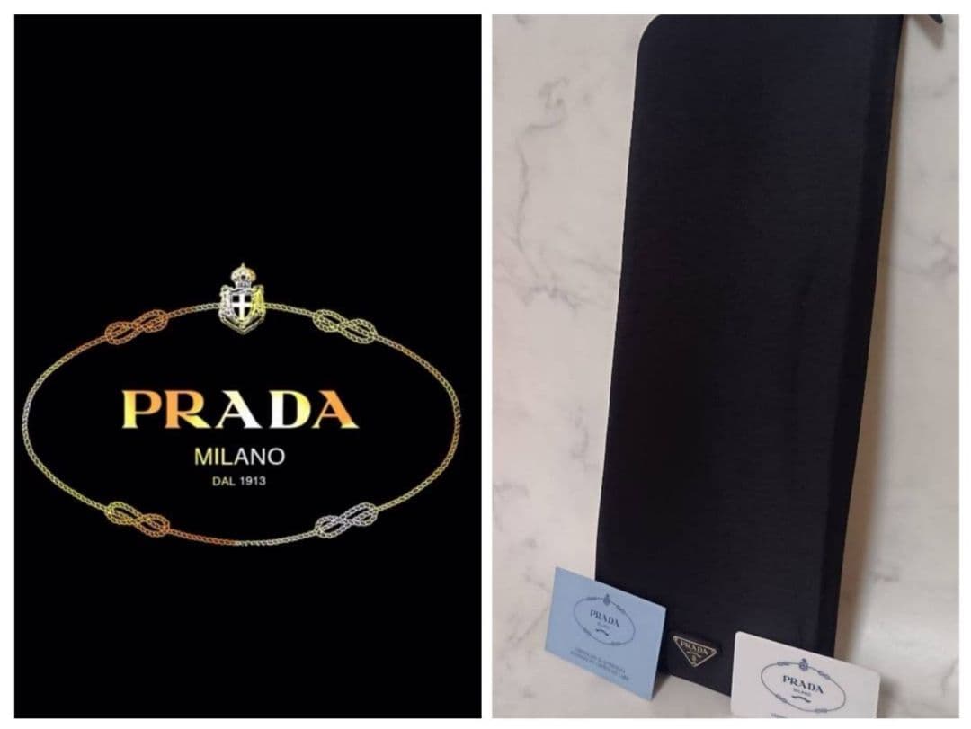 極美品 プラダ 　PRADA　ネクタイケース　ネクタイ収納　キャリングケース