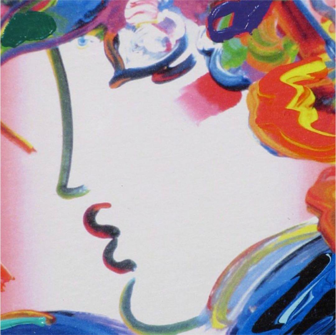 【真作】超希少！！ポップアート界巨匠　ピーター・マックス　油彩　Wiki掲載！