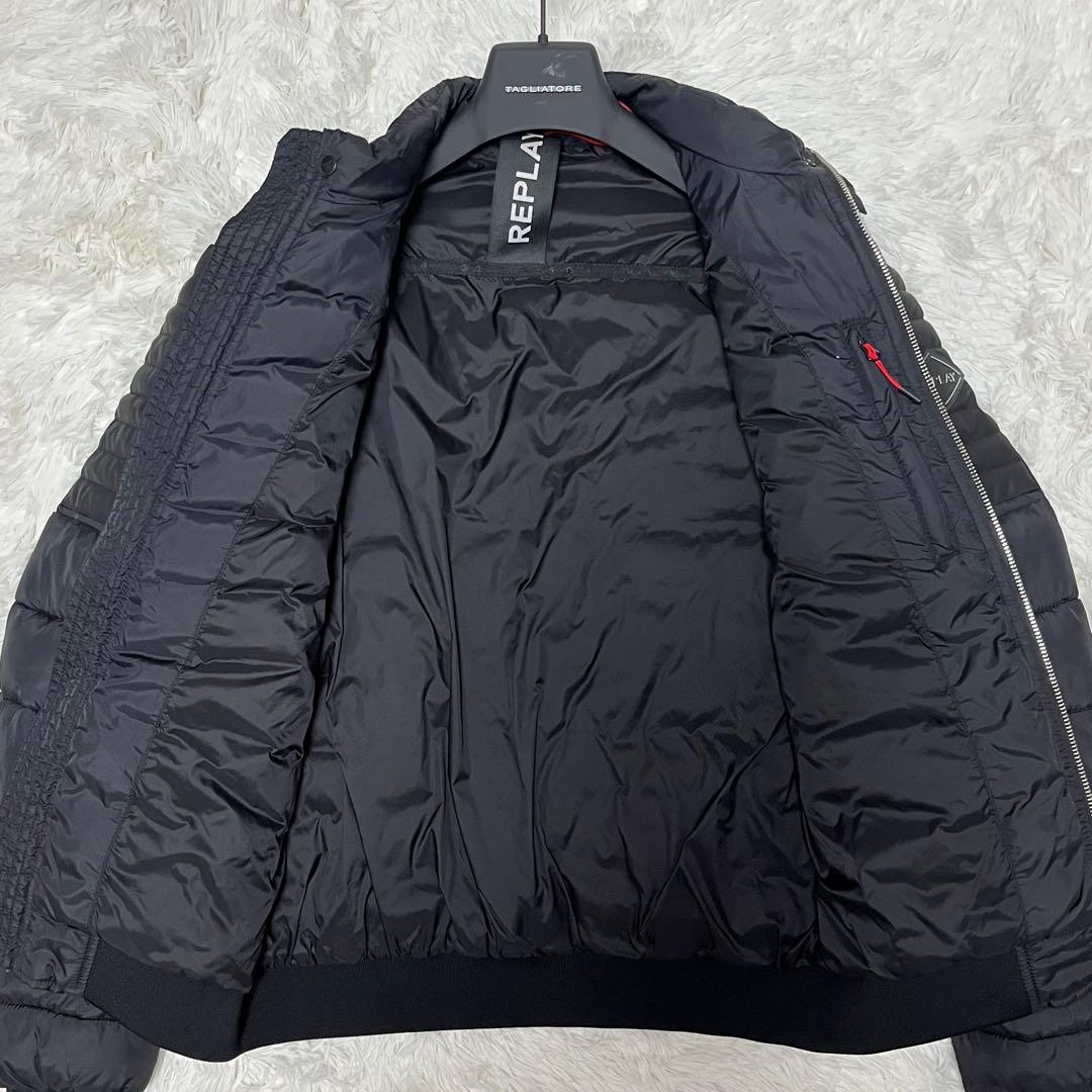 美品 REPLAY リプレイ 中綿 ライダース ジャケット Sサイズ