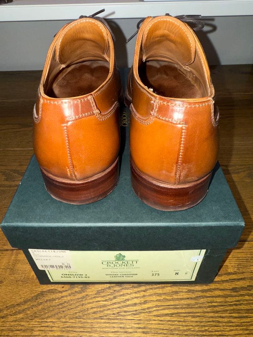 Crockett & Jones ONSLOW 8E コードバン　ウイスキー