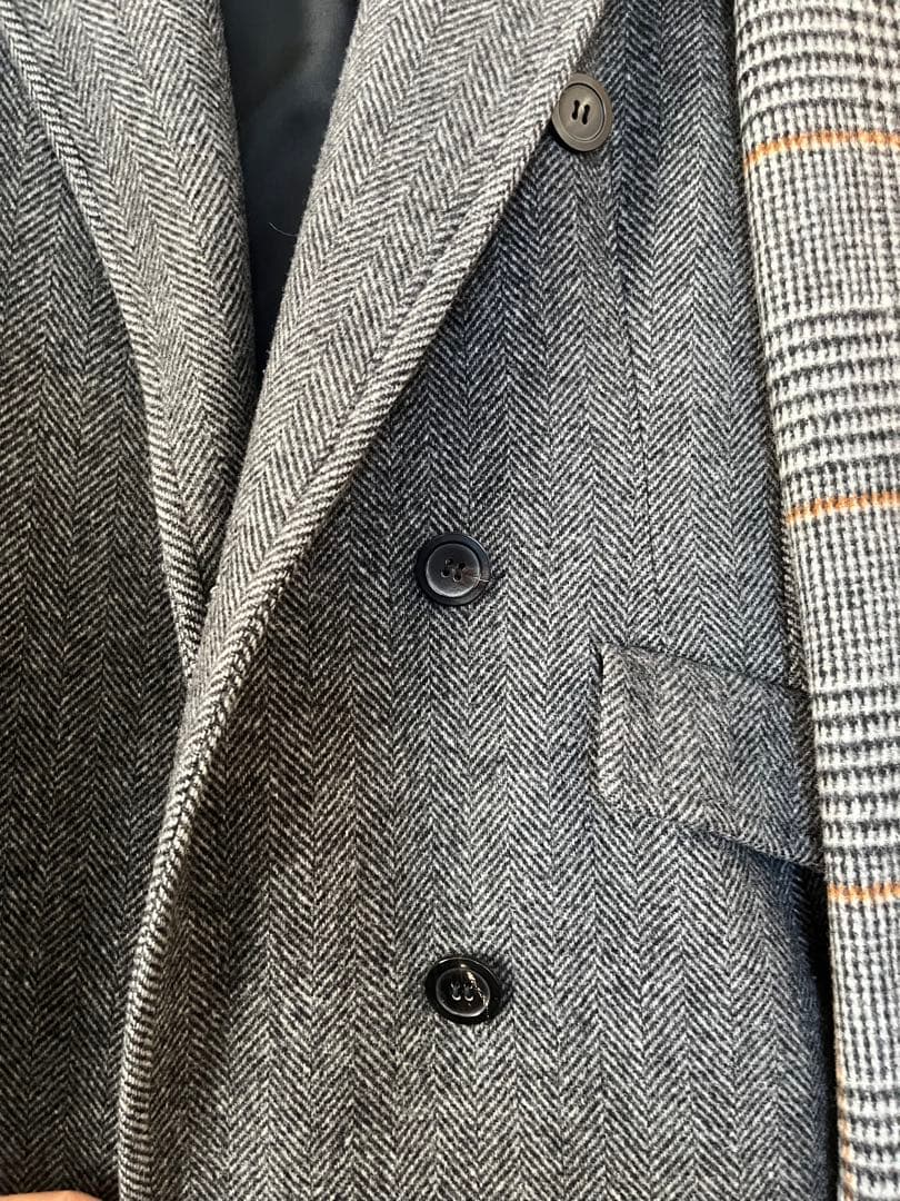 ジャケット・アウター ELENDEEK HELLINGBONE &CHECK CHESTER