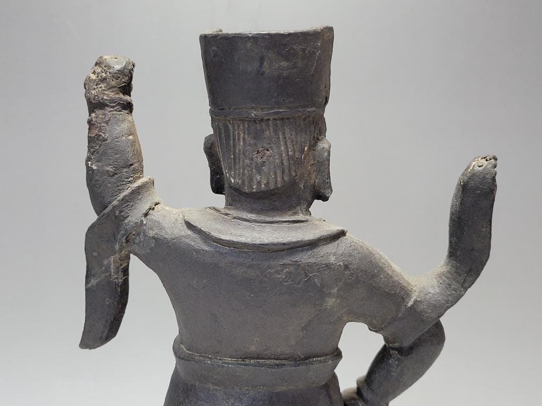 古銅 将軍像 明清時代 高さ約20.1cm