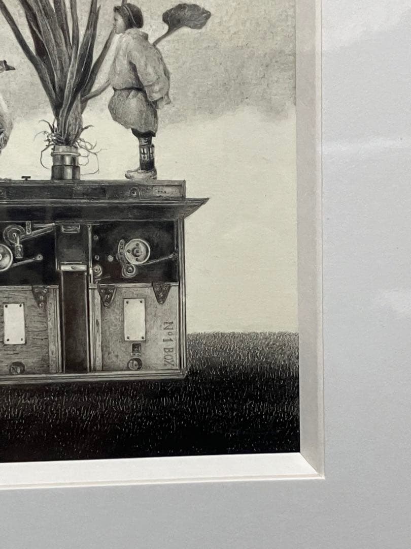 世界に一つ　河内良介「フィルム・スプール」鉛筆画(2018年)