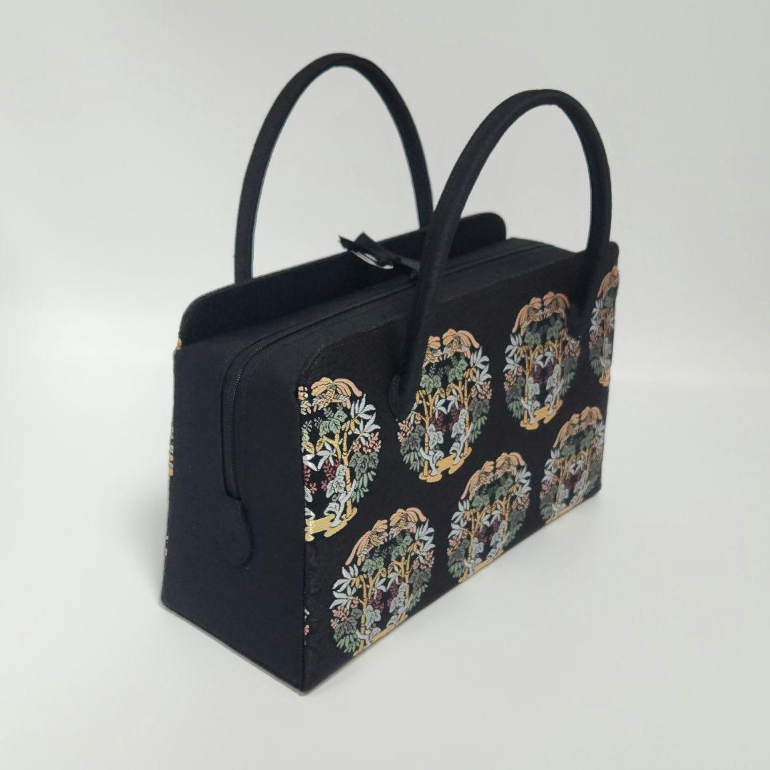 和装バッグ　利休バッグ　金蘭織物 入卒式　結婚式　商品番号:k-38