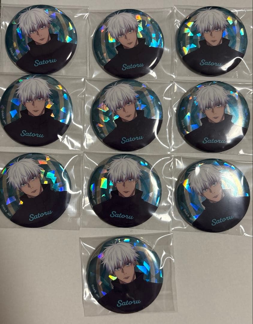 呪術廻戦　五条　ホロ缶バッジ　Toho