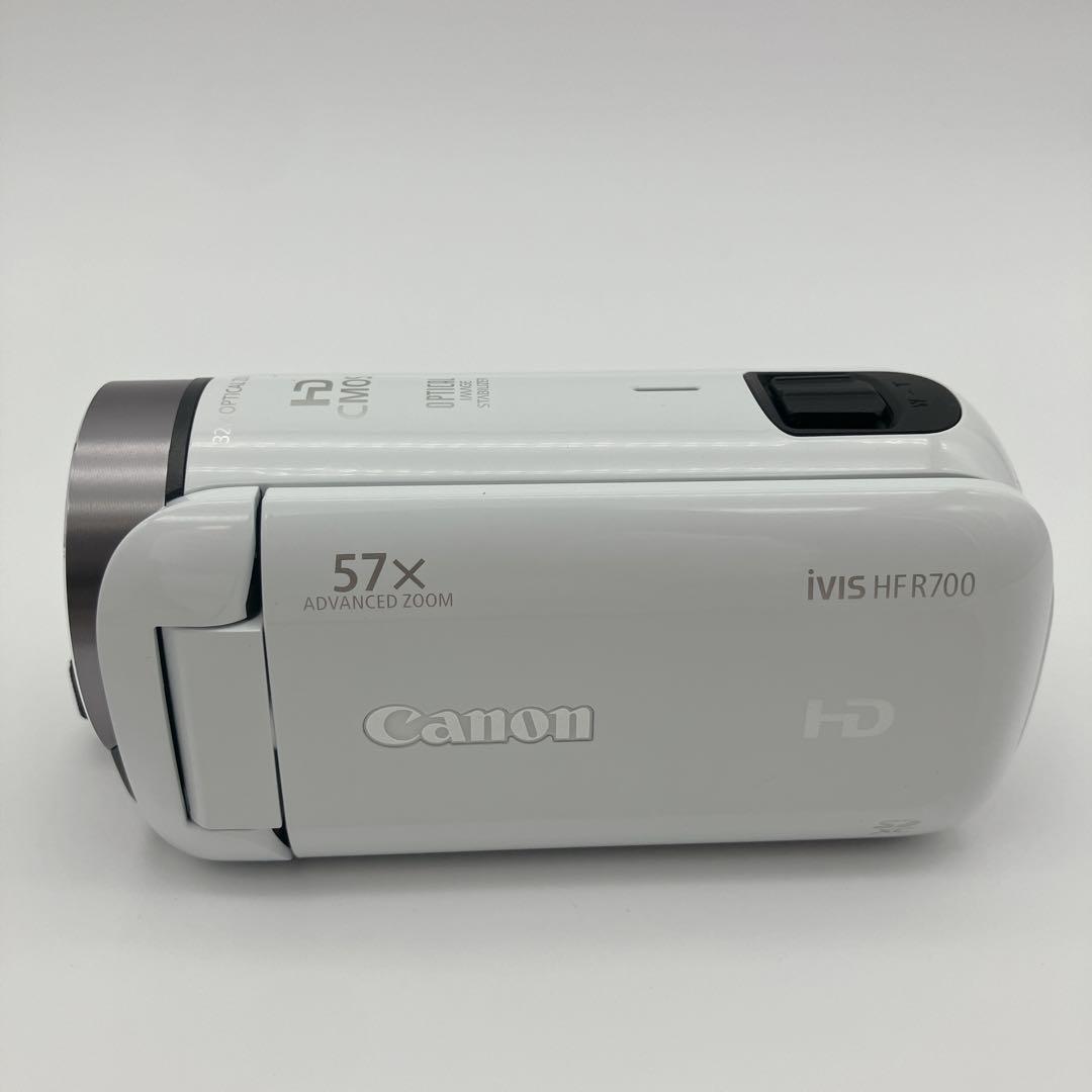 【極美品】Canon iVIS HF R700 HDビデオカメラ ホワイト