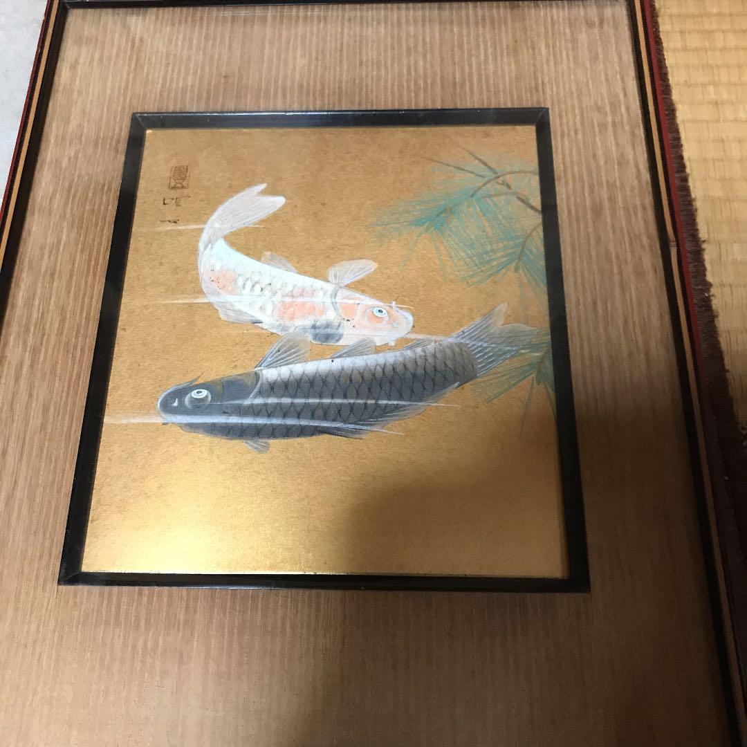 色紙　絵画　アンティーク　古美術　古道具